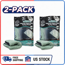 2 Pack Chemical Guys MIC529 Super Plush Microfiber Car Drying Towel 25"x30"