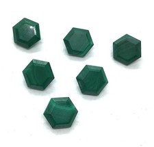 Natural Malachite Hexagon Cut AAA Loose Gemstone For Making All Type Jewelry
