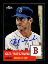 2022 Topps Chrome # 435 Carl Yastrzemski Autograph Signed Auto Card Red Sox