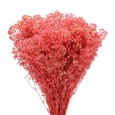 Getrocknete Schleierkraut Blumen 17" Rosa Nat&uuml;rliche Schleierkraut Blumen 3 Stk
