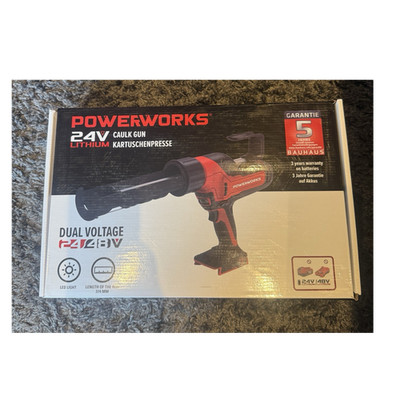 POWERWORKS P24CG Akku-Kartuschenpresse 24/48V Dual Voltage LED variabel