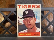 1964 Topps baseball Mickey Lolich Rookie card #128 Vintage EX / NM TIGERS ??. rookie card picture