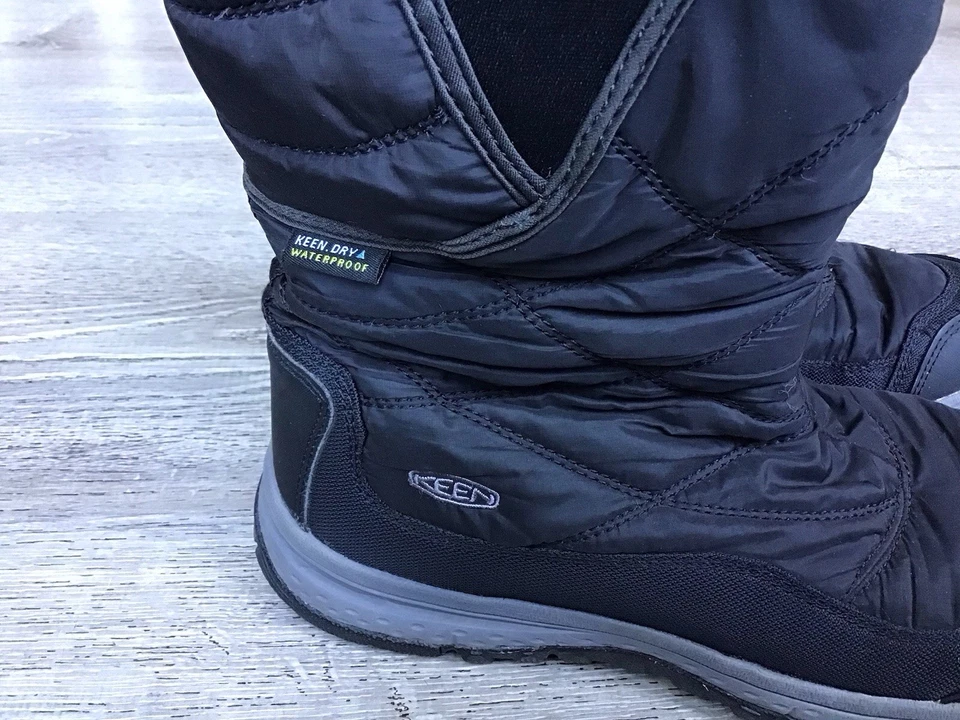 Keen Dry Womens Size 8.5 Winter Snow Boots - Black Lined Boots #1021719 - Image 2 of 4