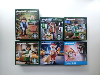 Playmobil Korea Exclusive Bundle | Starbucks | 6x OVP NEU