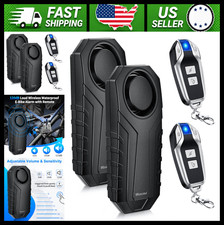 WSDCAM Bike Alarm 2 Pack 113dB Anti Theft Vibration Sensor Waterproof