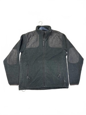 Seeland William II Herren Fleecejacke Medium dunkelgrün mit gesteppter Schulter 
