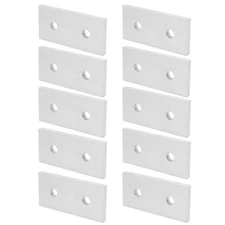 10Pcs 2020-2 Hole Joining Plate Aluminum Flat Connector 4040 Bracket Vertical