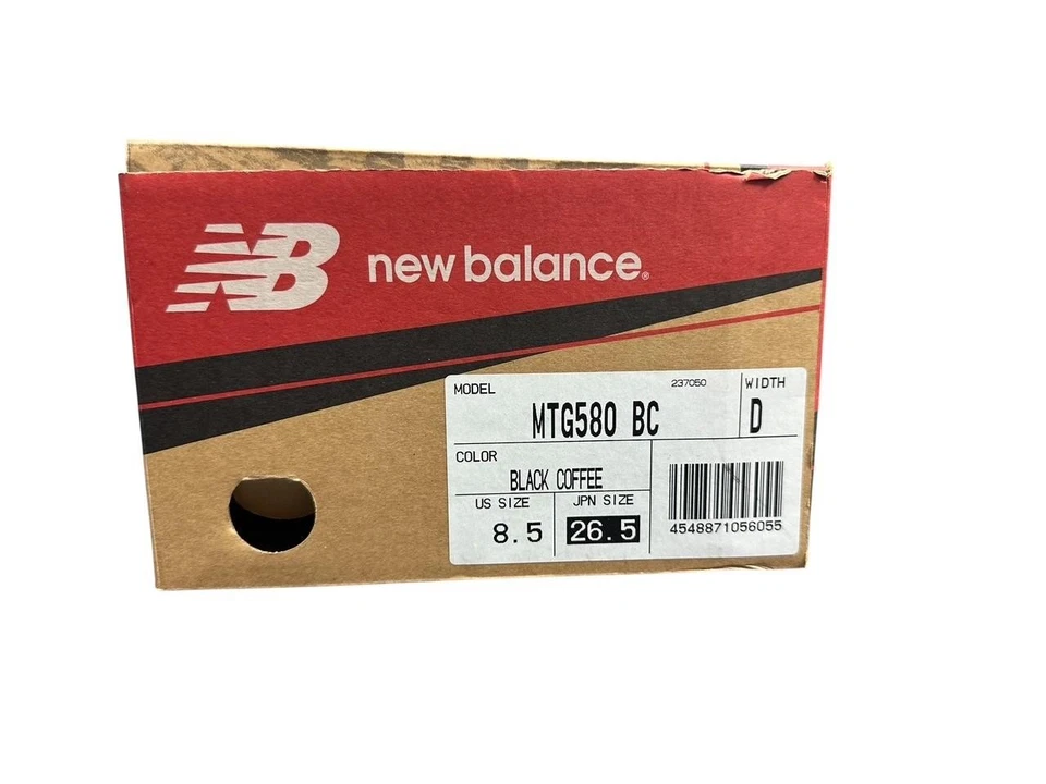 Rare NEW BALANCE Limited Edition MTG580 Black Coffee Size 8.5D Original Box - Image 2 of 4