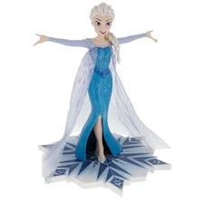 disney parks authentic frozen elsa glitter accents figurine new