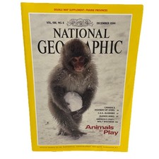 National Geographic December 1994 Prairie Provinces Animal Play Canadian RR