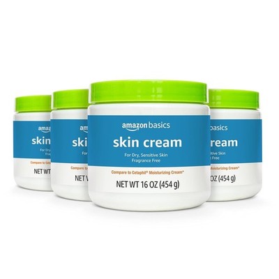 Basics Moisturizing Cream 16oz 4-Pack Fragrance Free Sensitive Skin USA