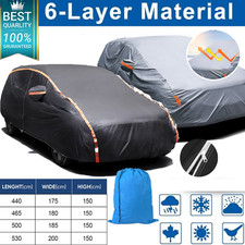 NEW Heavy Duty Waterproof Car Cover Cotton Lined All Weather Premium Protection