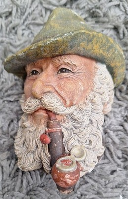 Tiroler Bossons Kreidegeschirr Kopf Wandbild handbemalt England sehr  