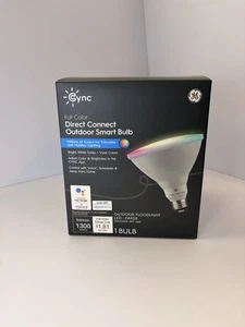 GE - Cync Smart Full Color Direct Connect Outdoor Light Bulb PAR38 Bulb 90W*111