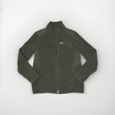 FIGS On Shift Sweater Jacket Womens XS Fleece Full Zip Pockets Moss Green