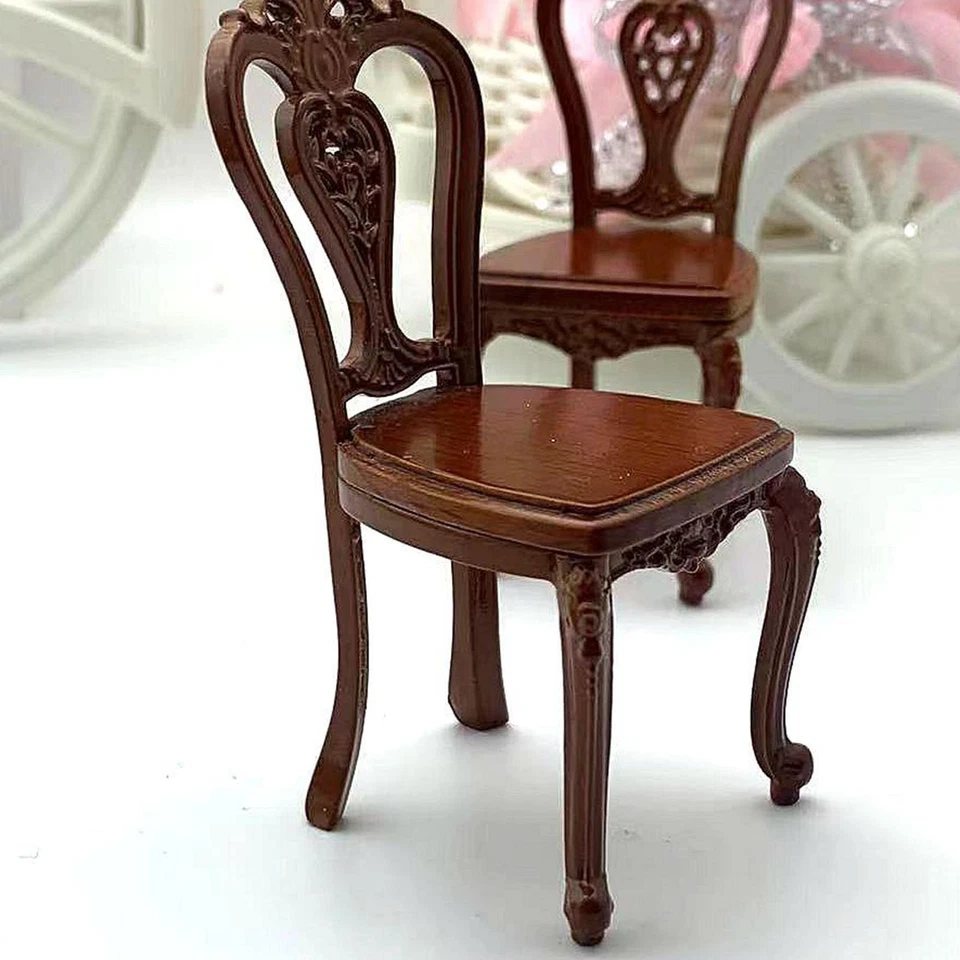 1:12 Sedia per casa delle bambole Fatta a mano Giochi di imitazione, Accessori - Immagine 3 di 4