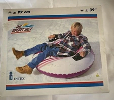 Vintage Intex The Sport Set 39" Sno-Tube Sled Tubing Outdoors 2001 #68202 Sealed