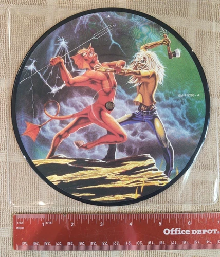IRON MAIDEN. RUN TO THE HILLS. 7" VINYL 45. PICTURE DISC. EMI EMIP 5263. 1982