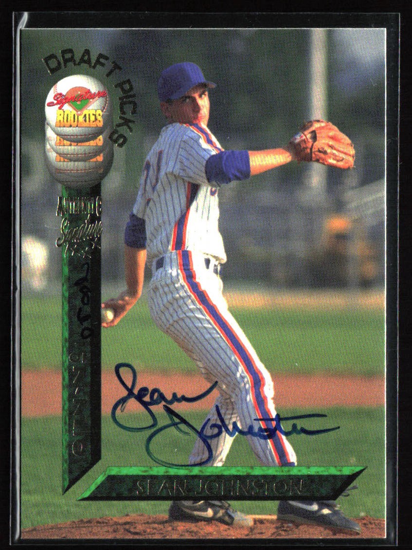 1994 Signature Rookies Draft Picks #33 Sean Johnston Signatures #/7750