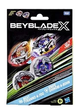 Beyblade: X: Beat Tyranno 4-70Q vs Knife Shinobi 4-80HN & Launcher Dual Pack Set
