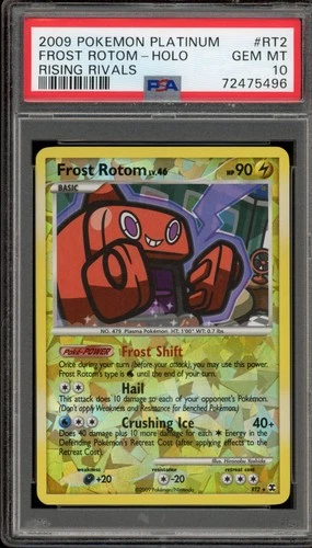 Pokemon Frost Rotom Rising Rivals Holo Rare #RT2 PSA 10 Gem Mint