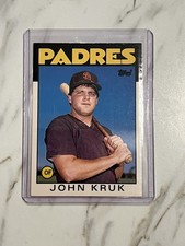 John Kruk 1986 Topps Traded 56T San Diego Padres Rookie
