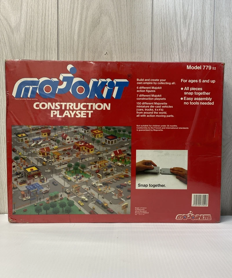 Vtg Majorette Fire Station Majokit Playset Model 77952 NEW Sealed 245 Pieces - Image 2 of 4