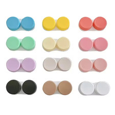 Contact Lens Case Care, Colored Double Box Muticoloured FAST POST UK
