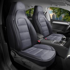 Schonbezüge Sitzbezüge für Smart Fortwo Forfour 453 Bj ab 2014 in Schwarz/Grau L