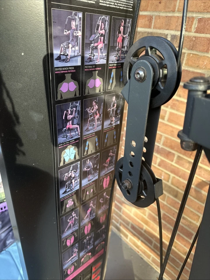 Marcy 150 Lbs Stack Home Gym 30 Best Total Body Strength Training Exercises New - Image 3 of 4