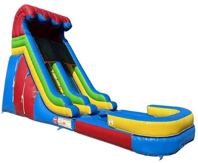Commercial Inflatable 18'H Rainbow Slide with 1.0HP Blower