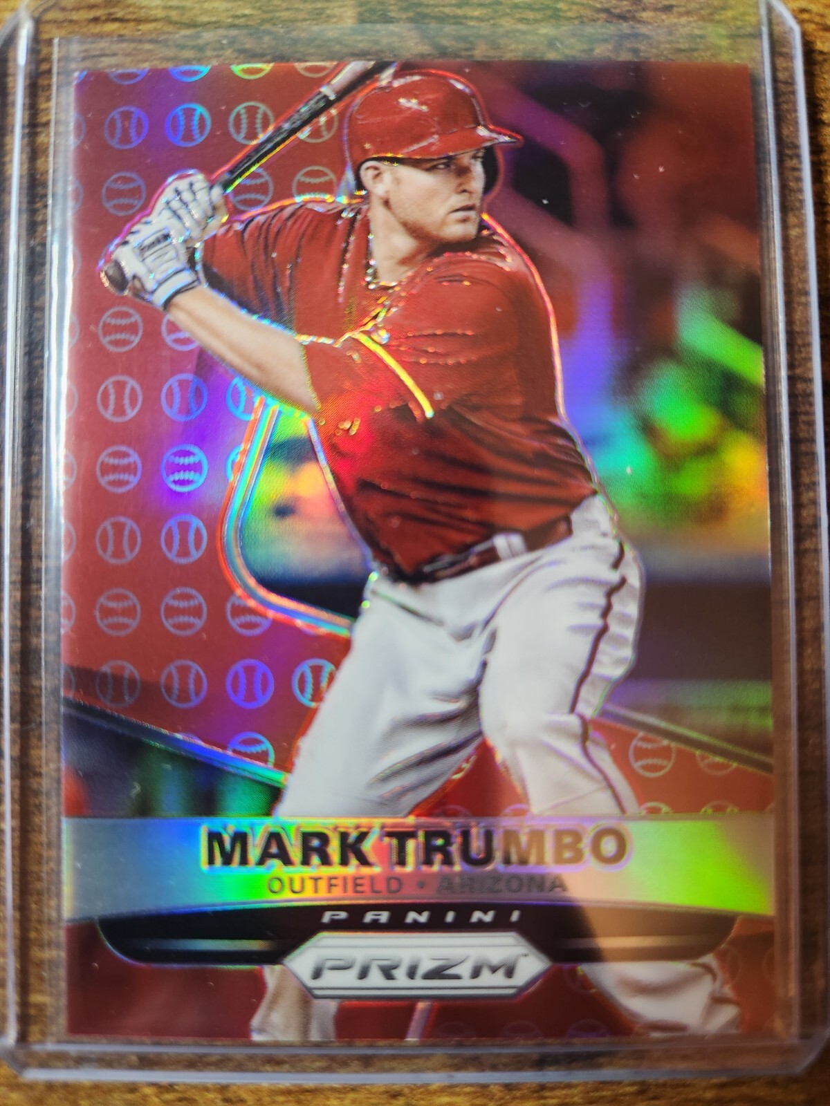 2015 Panini Prizm Mark Trumbo Red Baseball Prizm #108 Arizona Diamondbacks