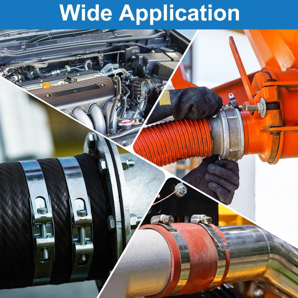 Genuine Jubilee Super Clamps Clips Heavy Duty Mild Steel Hose Clamps 304 steel - Image 4 of 4