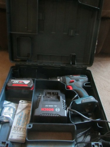 Bosch GSB-18-2-LI 18V Cordless Drill,4.0Ah Battery,Charger & Case | eBay