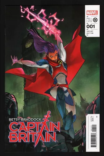 BETSY BRADDOCK CAPTAIN BRITAIN #1 Schmidt 1:25 Variant NM