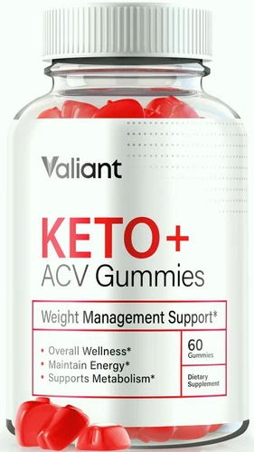 Valiant Keto + ACV Gummies, Advanced Weight Loss & Energy Formula 60ct