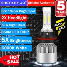 9007 LED Headlight Bulbs Kit for Dodge Ram 1500 2500 3500 2003-2005 Hi-Low Beam