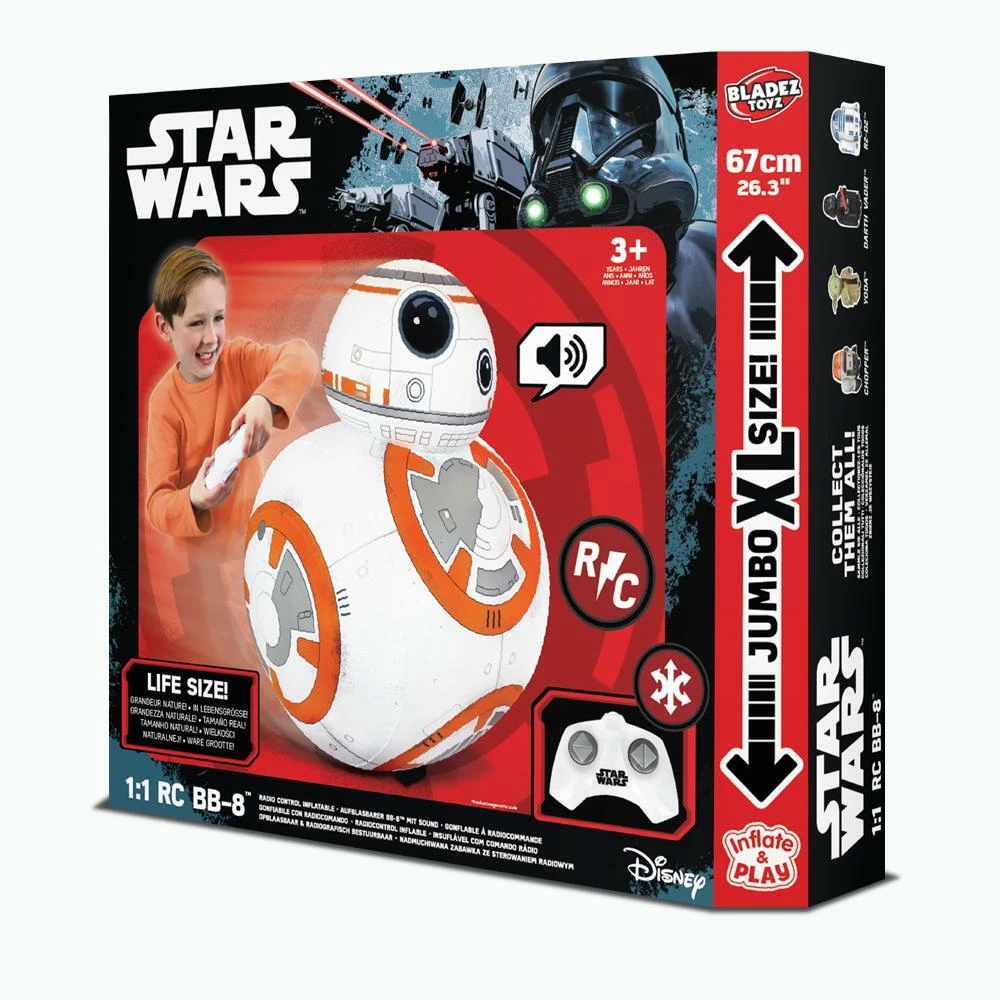 Star Wars RC Radio Controlled Inflatable Darth Vader BB 8 R2 D2