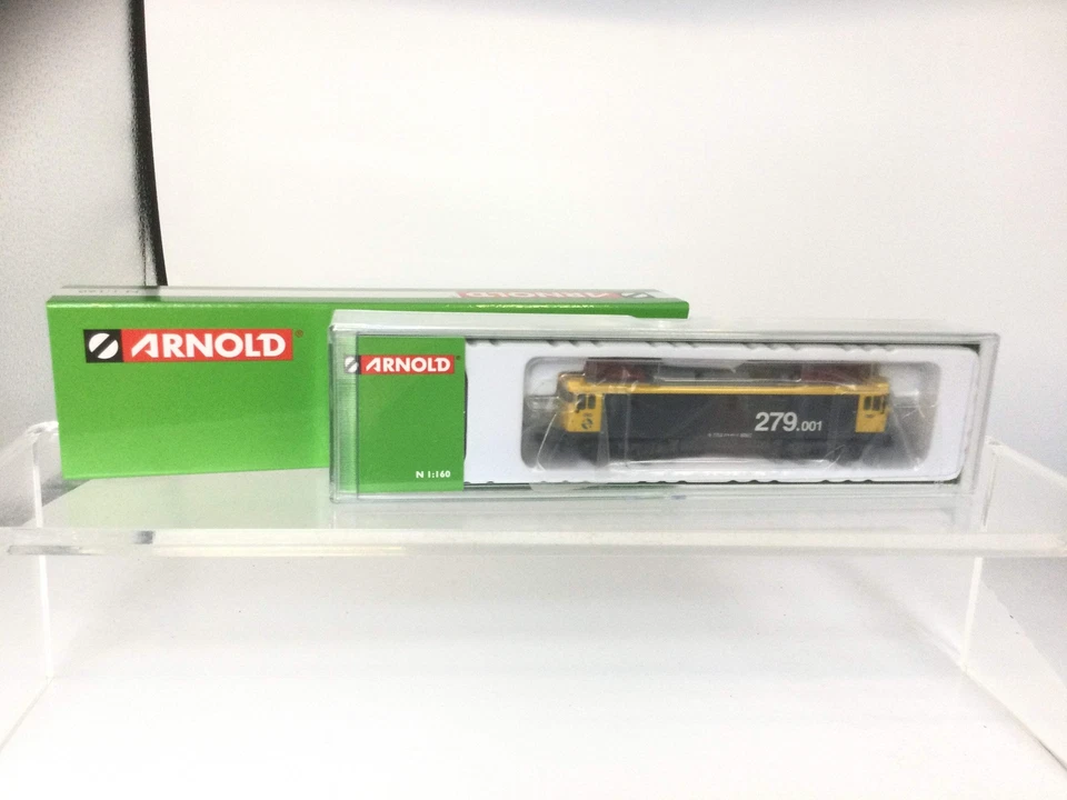 Arnold HN2561 N Gauge RENFE 279 Grey/Yellow Electric Locomotive V - Image 2 of 2