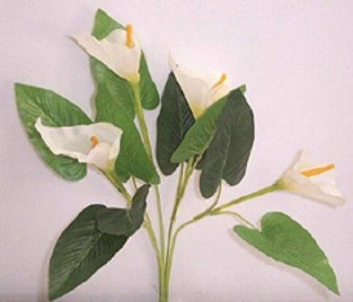 Artificial silk flowers and plants 53cm Lily Bush F23 SPECIAL CLEARANCE PRICE - Picture 1 of 1