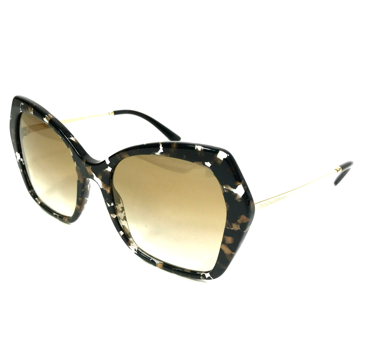 Authentic Dolce & Gabbana DG4399F Oversized Sunglasses 56-20-145 Tortoise Gold Dolce & Gabbana Sunglasses DG4399 911/6E Gold Tortoise w  main image 3