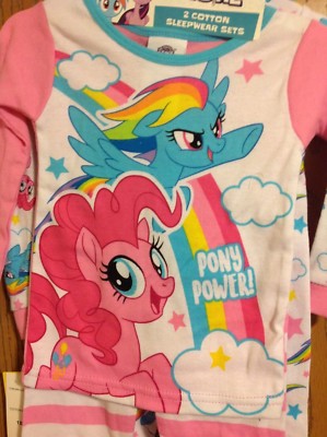 My Little Pony - Pijama Para Niña (2 Piezas), Juego De Pijama De 2 Piezas, 3T, Azul (Pony Blue