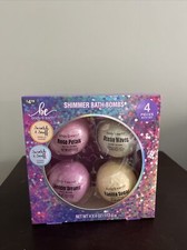 Christmas Special - Body and Earth Shimmer Bath Bombs Set of 4 New In Box