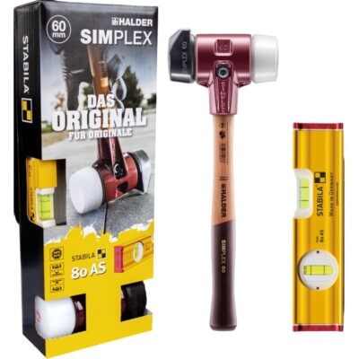 Halder SIMPLEX-Plusbox Galabau Schonhammer D60 STABILA Wasserwaage 3027s024