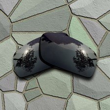 Grey Black Polarized Lenses Replacement for-Oakley Gauge 8 M OO4124 57mm