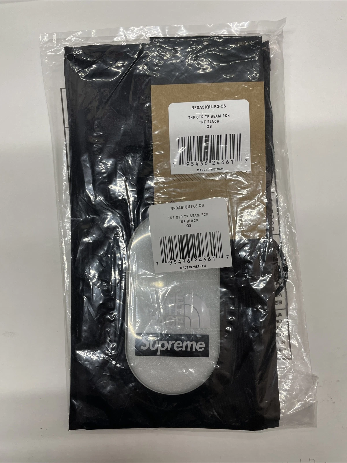 SUPREME/THE NORTHFACE SUMMIT SERIES BANDE EXTÉRIEURE COUTURE SAC NOIR OS SS21