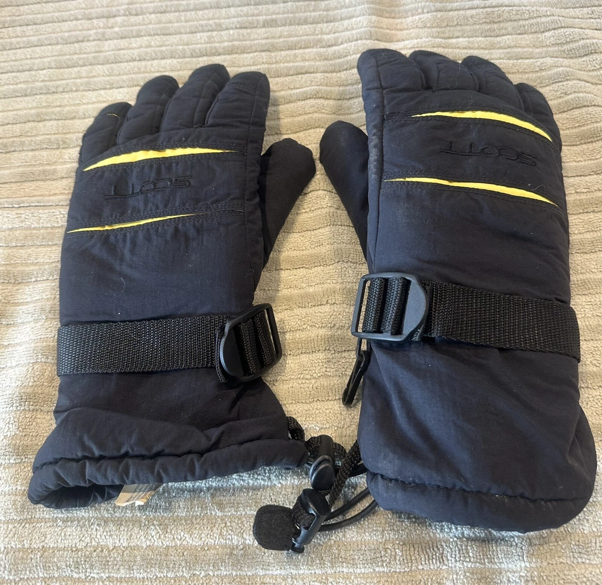 Scott Ski Snowboard Thinsulate Winter Gloves Black Adult Large