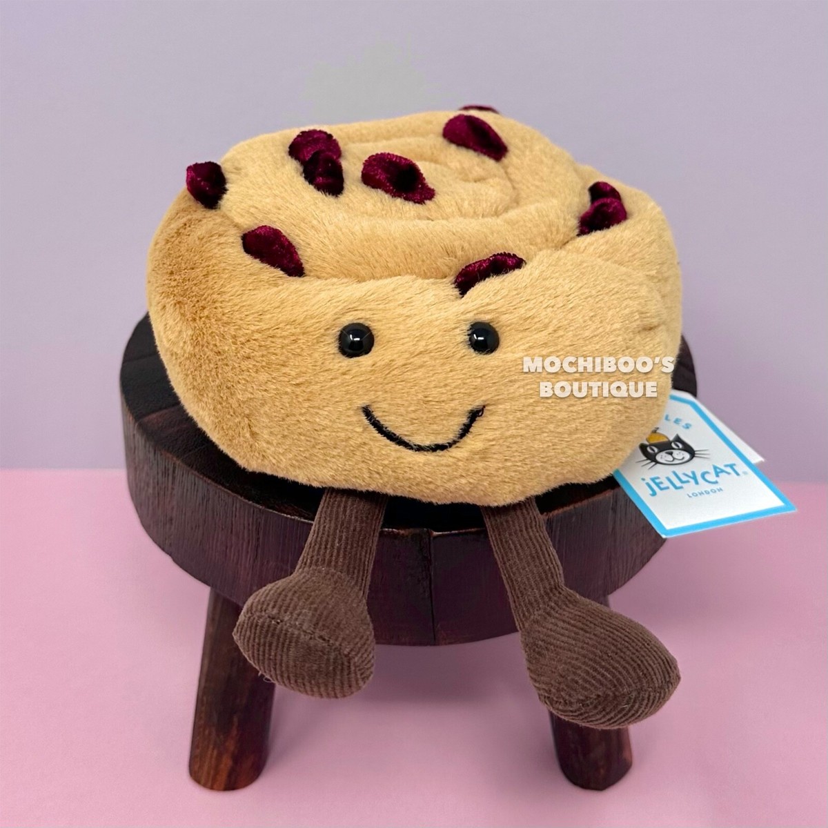 Jellycat AMUSEABLE PAIN AU RAISIN Soft Plush Toy NWT Ultimate