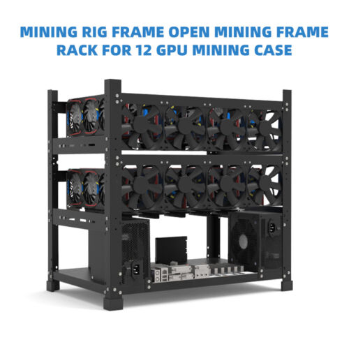 3-Layer 12 GPU Motherboard Bracket Mining Fixing Frame Miner Server Rack Holder - Picture 3 of 12