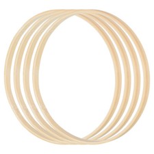 10Pcs 12 Inch Bamboo Macrame Floral Hoop Craft Rings for DIY Decor
